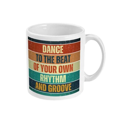 ceramic mug retro vintage design graphic